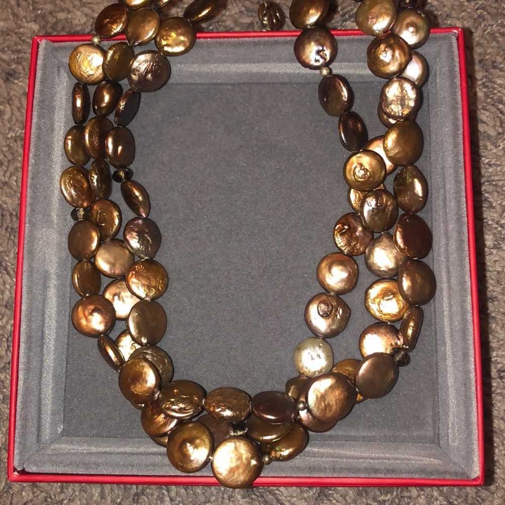 Silpada necklace | gold 3 strand choker